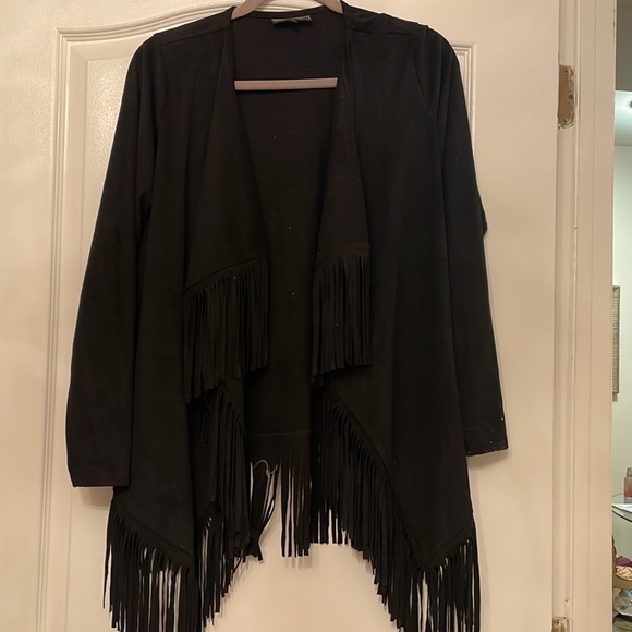 Jackets & Coats Faux Suede Fringe Jacket Poshmark